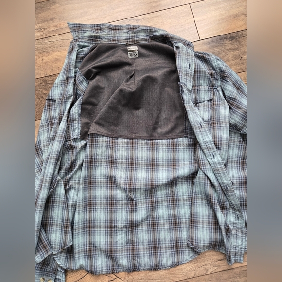 Columbia Titanium Men's Large Blue Plaid Shirt 69724 - Picture 16 of 16